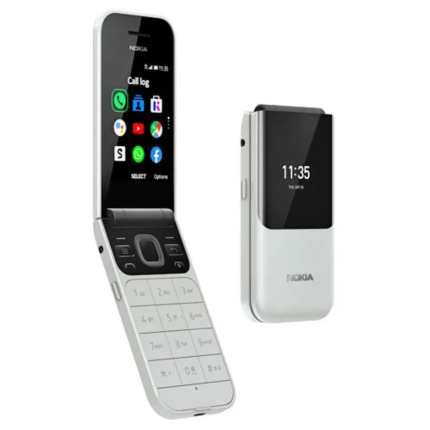 Nokia 2720 Flip – WHITE | 4G Dual SIM Smart Feature Phone with WhatsApp & YouTube