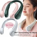 Vaneless Hanging Neck Fan – Portable Rechargeable Neck Fan