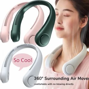 Vaneless Hanging Neck Fan – Portable Rechargeable Neck Fan