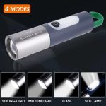 Multifunctional LED Flashlight XSP-836 USB Rechargeable Waterproof Camping Torch Light