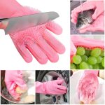 Multipurpose Silicone Hand Gloves (1 Pair) Price in Bangladesh | Heat Resistant Kitchen & Cleaning Gloves