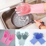 Multipurpose Silicone Hand Gloves (1 Pair) Price in Bangladesh | Heat Resistant Kitchen & Cleaning Gloves