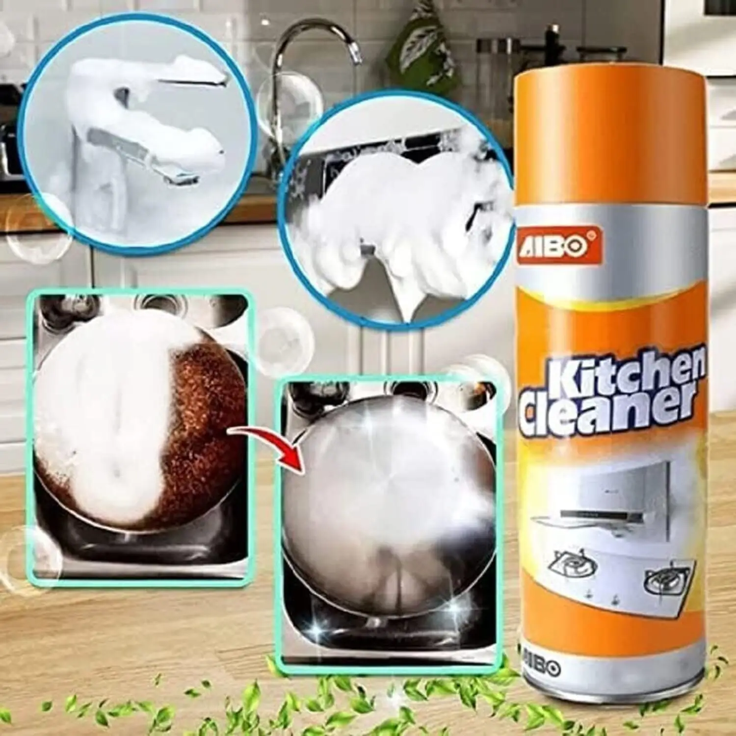 orange-500-multi-purpose-500ml-foam-kitchen-cleaner-spray-for-original-imahc7gtvgn7pejn Multipurpose Kitchen Cleaning Spray for Grease & Stain Removal