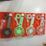 JYSUPER JY-2320 Mini Rechargeable Fan with LED Light
